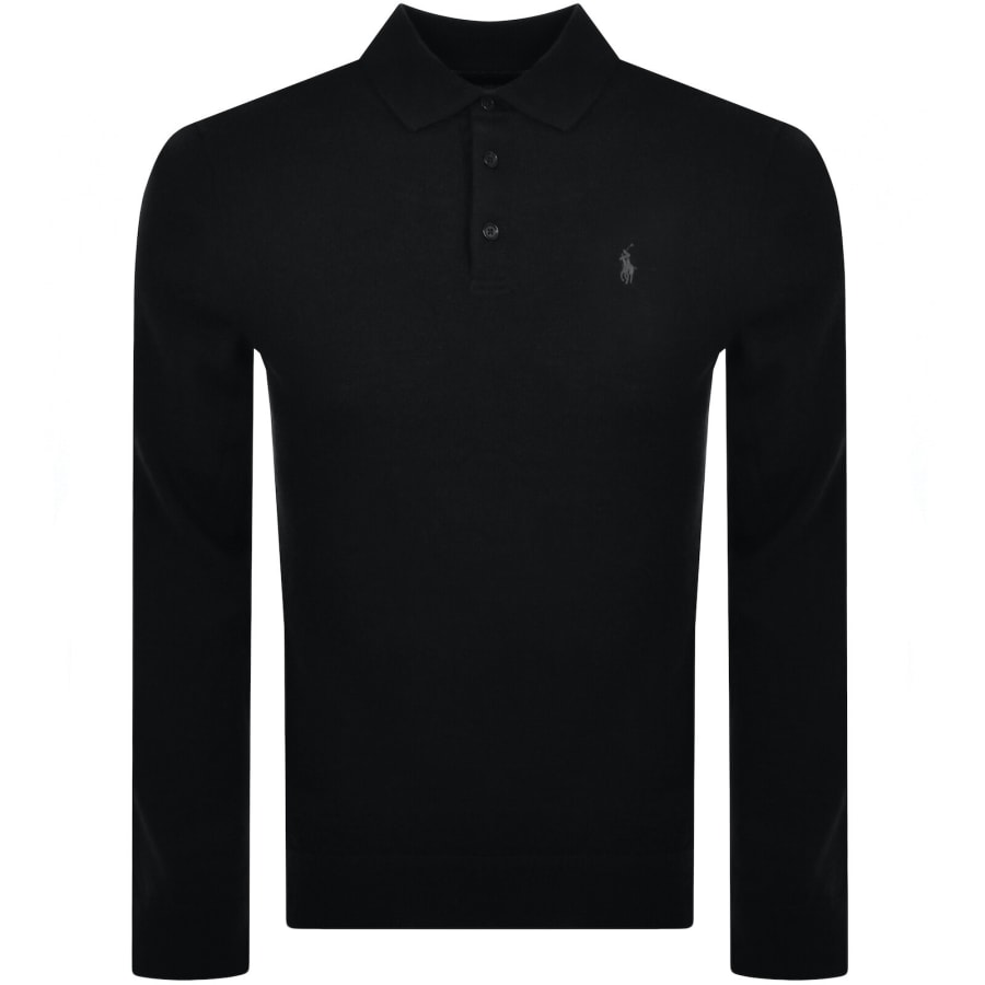 Ralph Lauren Polo Knitted Wool Jumper Black | Mainline Menswear ca